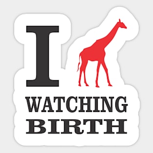 Giraffe Birth Love Sticker